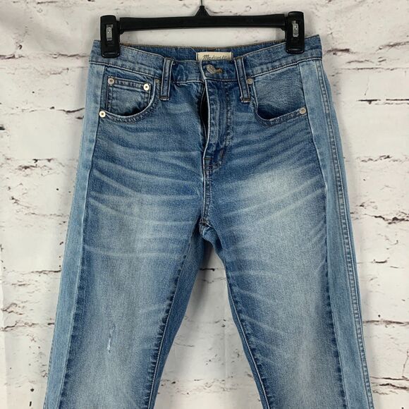 Madewell Jeans Cruiser Straight Women’s Size 24 Blue Denim G7689 Cowboy Carter - Picture 3 of 7